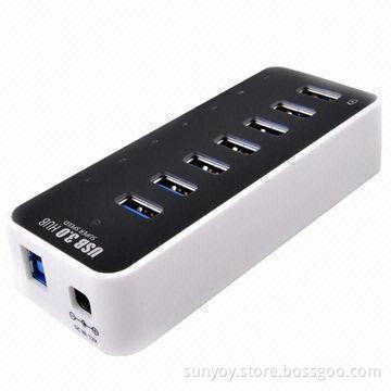 Compact/Super Speed USB 3.0 7-port HUB